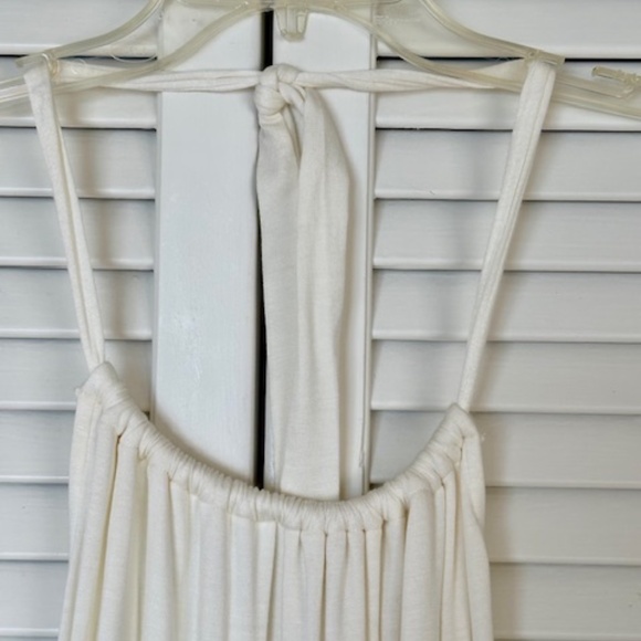 RACHEL PALLEY FULL LENGTH WHITE DRESS WITH LOW BACK - Picture 2 of 4